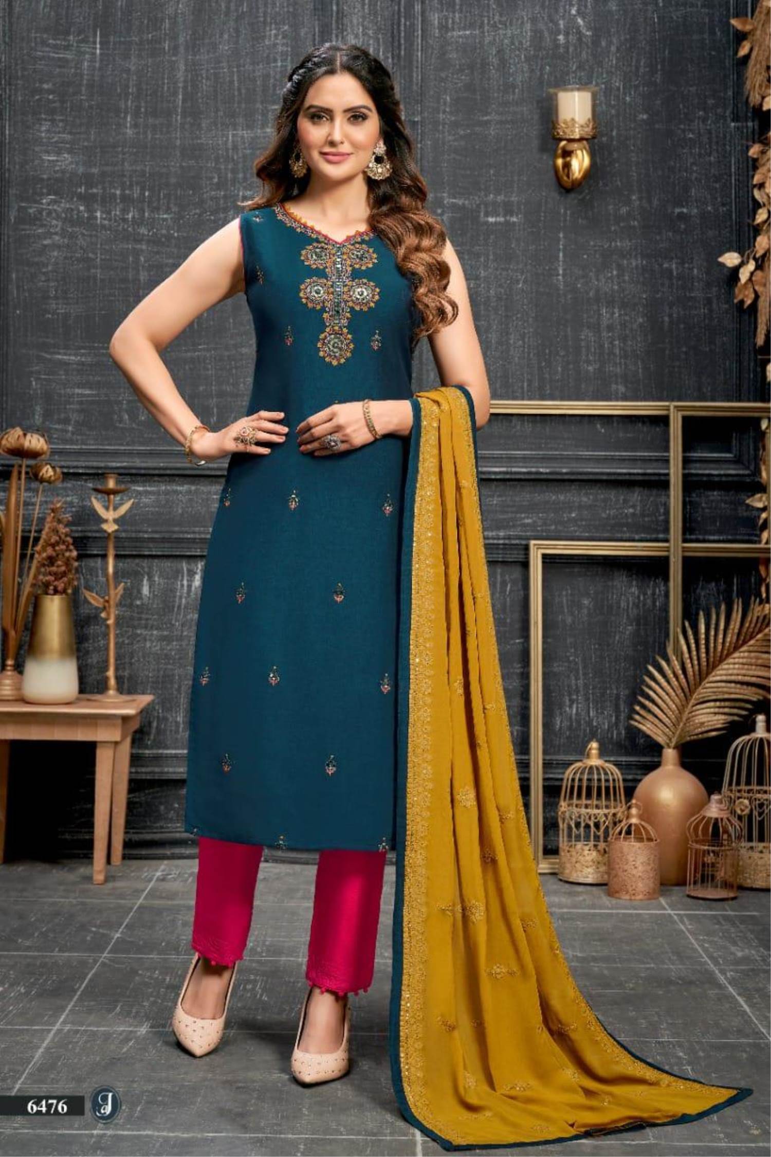 Womens Fashion Salwar Suits Straight Suit ANERI BOUTIQUE
