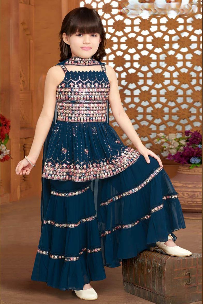 10788 BY Western style TOP SKIRT FOR BABY GIRL KIDS COLLECTIONS  MANUFACTURER IN SURAT - Reewaz International | Wholesaler & Exporter of  indian ethnic wear catalogs.