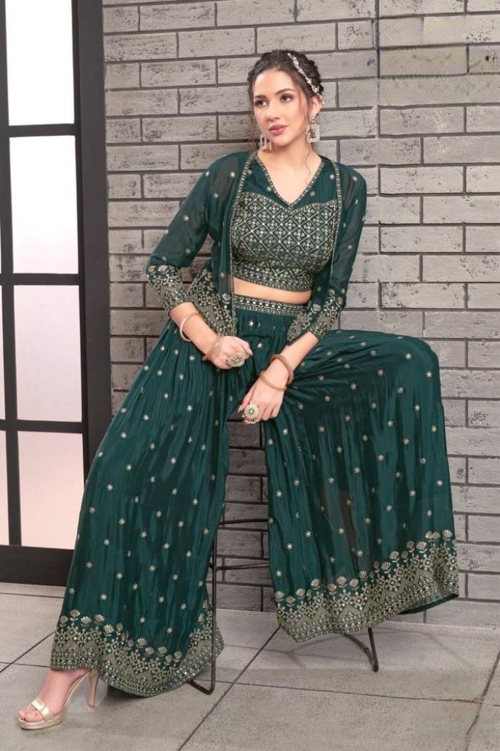 Womens Fashion - Salwar Suits - Plazzo Suit