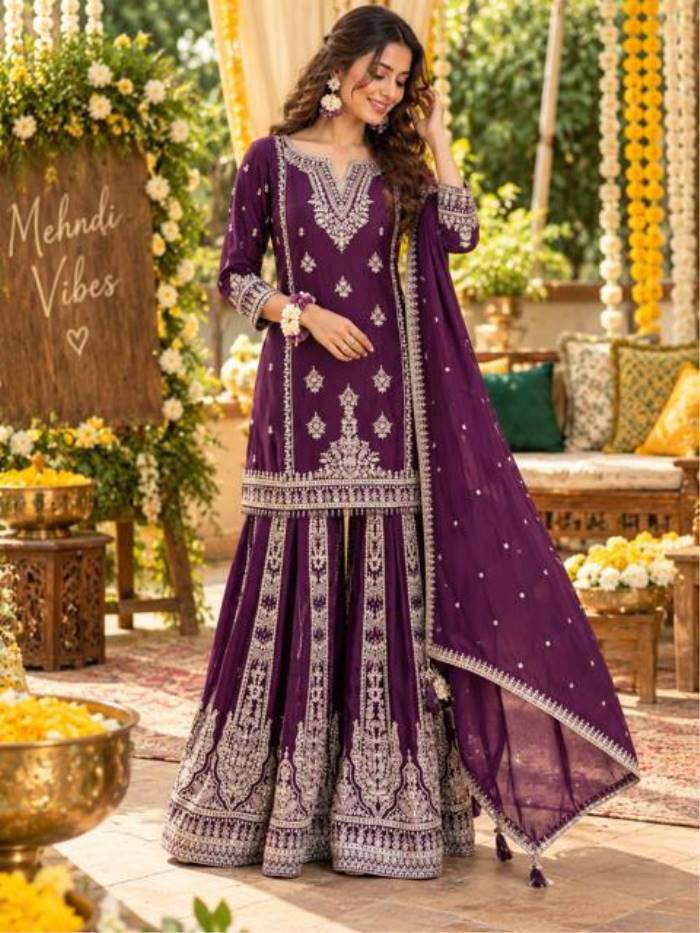 Womens Fashion - Salwar Suits - Plazzo Suit