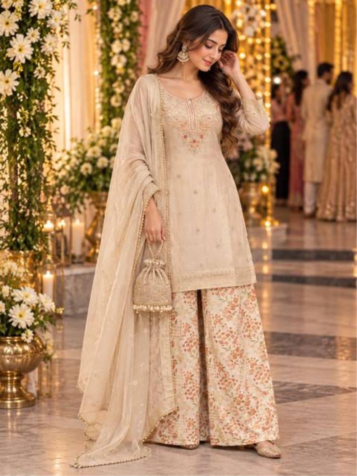 Womens Fashion - Salwar Suits - Plazzo Suit