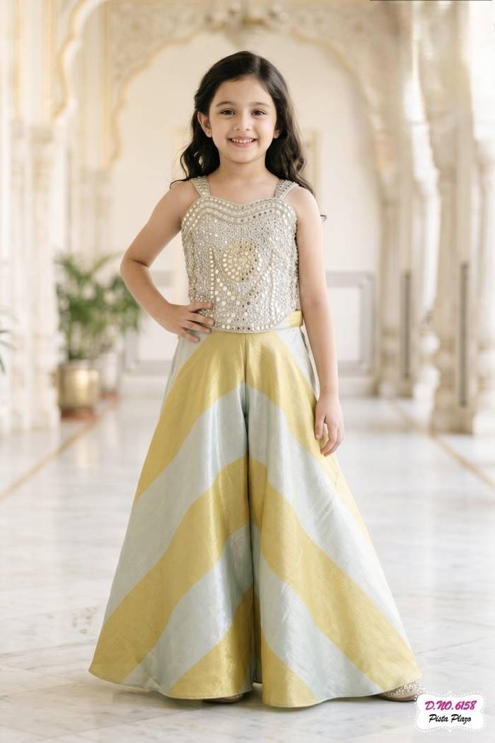 Kids Wear - Girls pair wear - Palazzo Suits