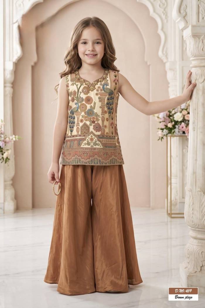 Kids Wear - Girls pair wear - Palazzo Suits