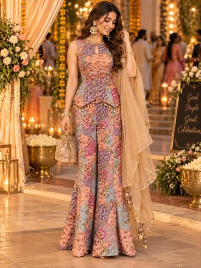 Womens Fashion - Salwar Suits - Plazzo Suit