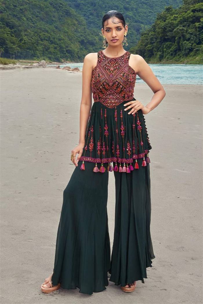 Womens Fashion - Salwar Suits - Plazzo Suit