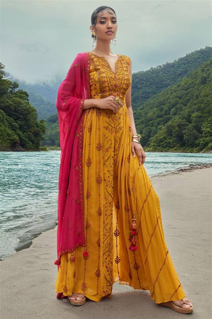 Womens Fashion - Salwar Suits - Plazzo Suit